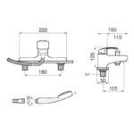 Roca Monodin-N Deck Mounted Bath Shower Mixer