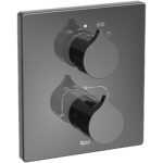 Roca Insignia Built In Thermostatic Shower Mixer 1 Outlet Titanium Black