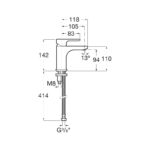Roca L20 Smooth Body Basin Mixer Chrome