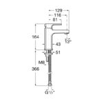 Roca Escuadra Smooth Body Basin Mixer