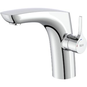 Roca Insignia Single Lever Medium Height Basin Mixer with Pop Up Waste