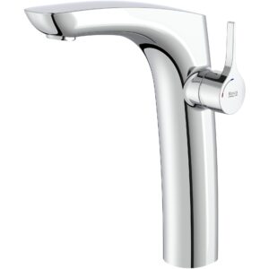 Roca Insignia Single Lever Extended Height Basin Mixer with Pop Up Waste