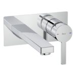 Roca Naia Wall Basin Mixer Chrome