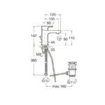 Roca L90 Compact Basin Mixer with Pop-Up Waste
