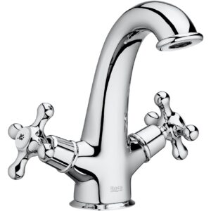 Roca Carmen Twin Lever Basin Mixer Tap