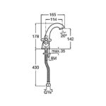 Roca Carmen Twin Lever Basin Mixer Tap