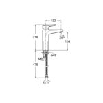 Roca Atlas Medium Plus Height Smooth Body Basin Mixer