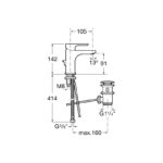 Roca L20 Basin Mixer with Pop Up Waste