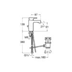 Roca L90 Bidet Mixer with Pop Up Waste Chrome
