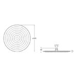 Roca Raindream Round Shower Head 400mm