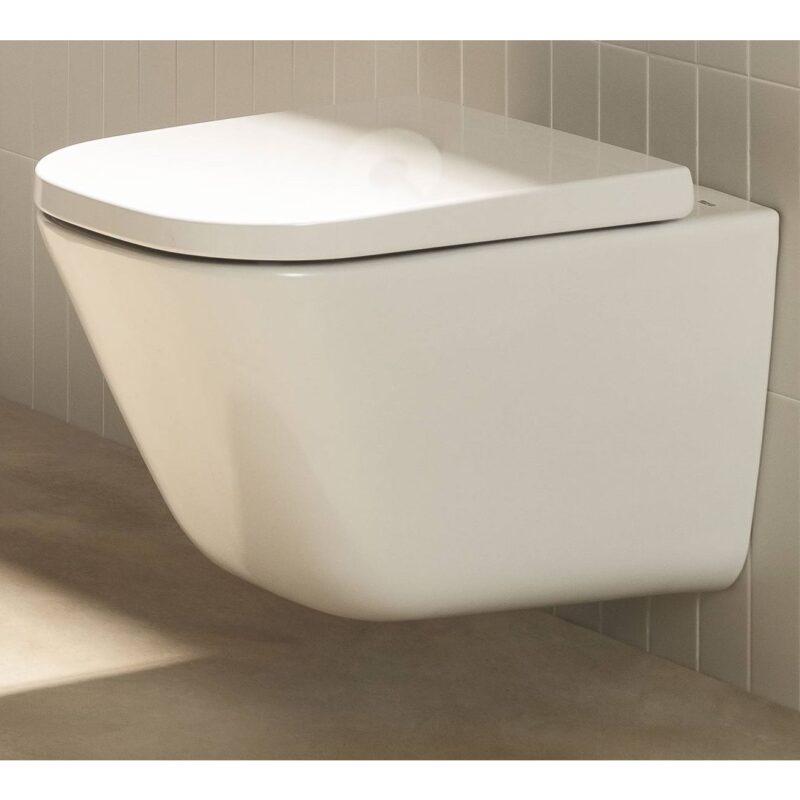 Roca The Gap Round Soft Closing Toilet Seat & Cover