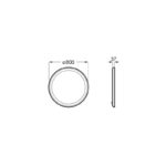Roca Iridia Round LED Illuminated Mirror 800mm