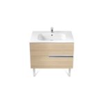 Roca Victoria-N Unik 800mm 2 Drawer Base Unit & Basin Oak