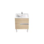 Roca Victoria-N Unik 700mm 2 Drawer Unit & Basin Textured Oak