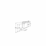 Roca Mini Unik Pack Base Unit & Basin Oak