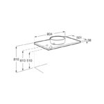 Roca Savana Water Resistant Countertop for Basin 800mm City Oak