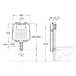 Roca Basic Tank Compact Concealed Cistern