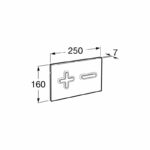 Roca PL6 Dual Flush Operating Plate Combi