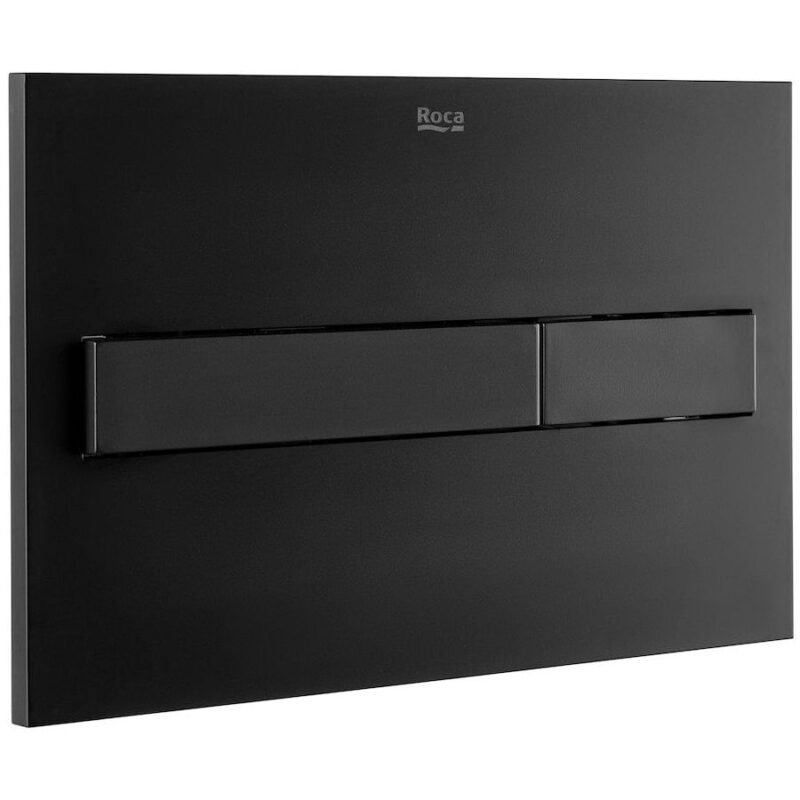 Roca PL7 Dual Flush Operating Plate Matt Black