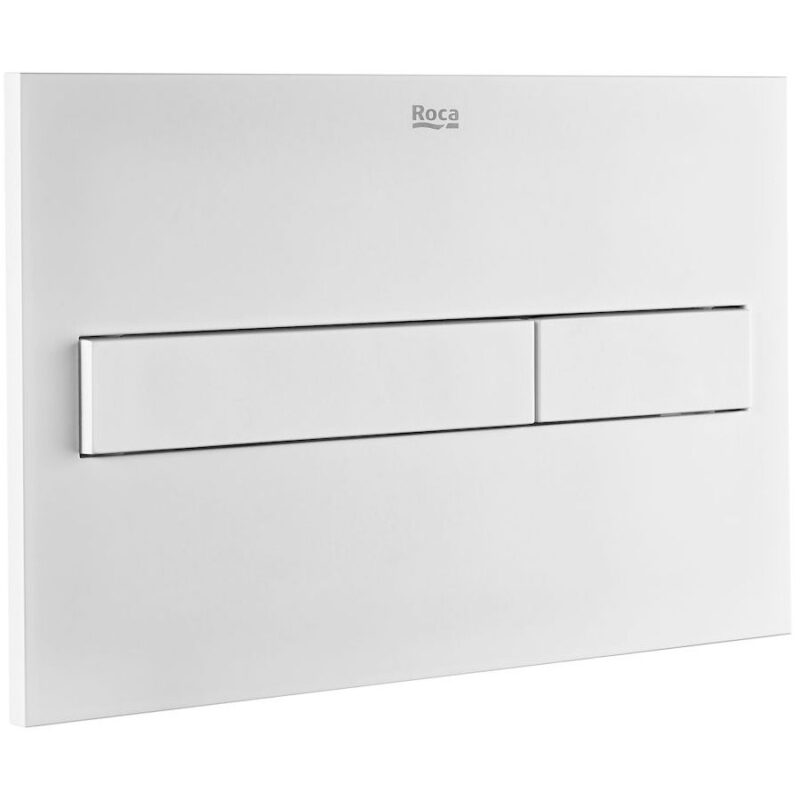 Roca PL7 Dual Flush Operating Plate Matt White