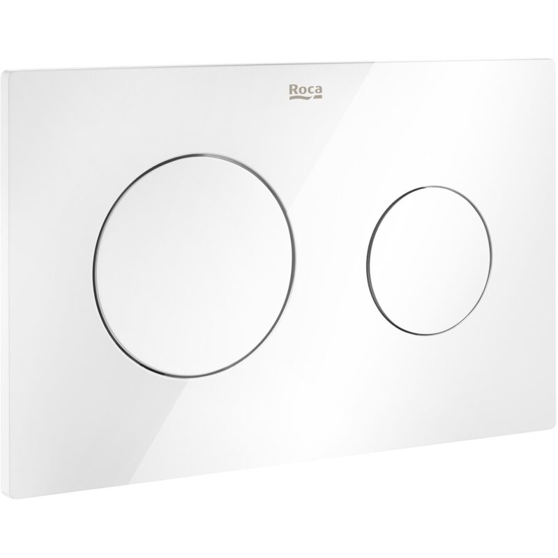 Roca PL10 Dual Flush Plate White