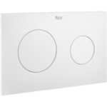 Roca PL10 Flush Plate Matt White