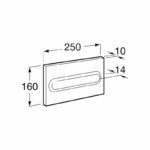Roca PL1 Flush Plate Combi