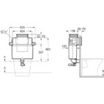 Roca Basic Tank L 820mm Concealed Cistern