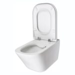 Roca The Gap CleanRim Wall Hung WC Pan with Luxury Soft Close Seat