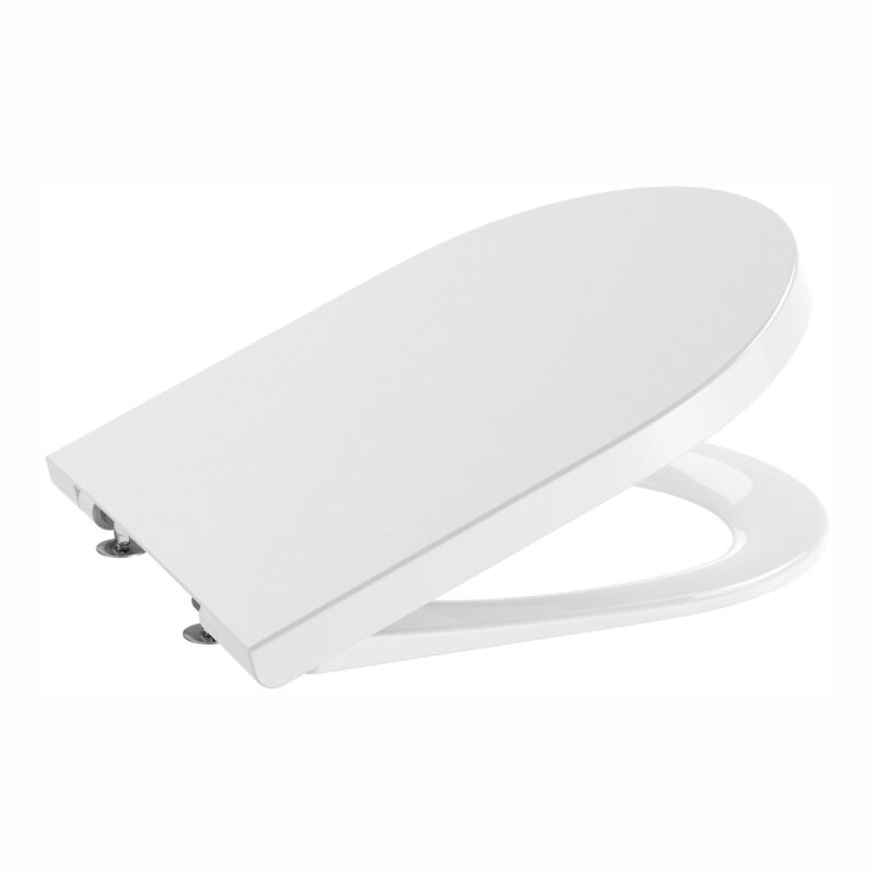 Roca Inspira Round Soft Close Toilet Seat White Roca Inspira Round Soft Close Toilet Seat White