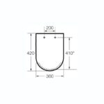 Roca Hall Soft Close Toilet Seat & Cover White