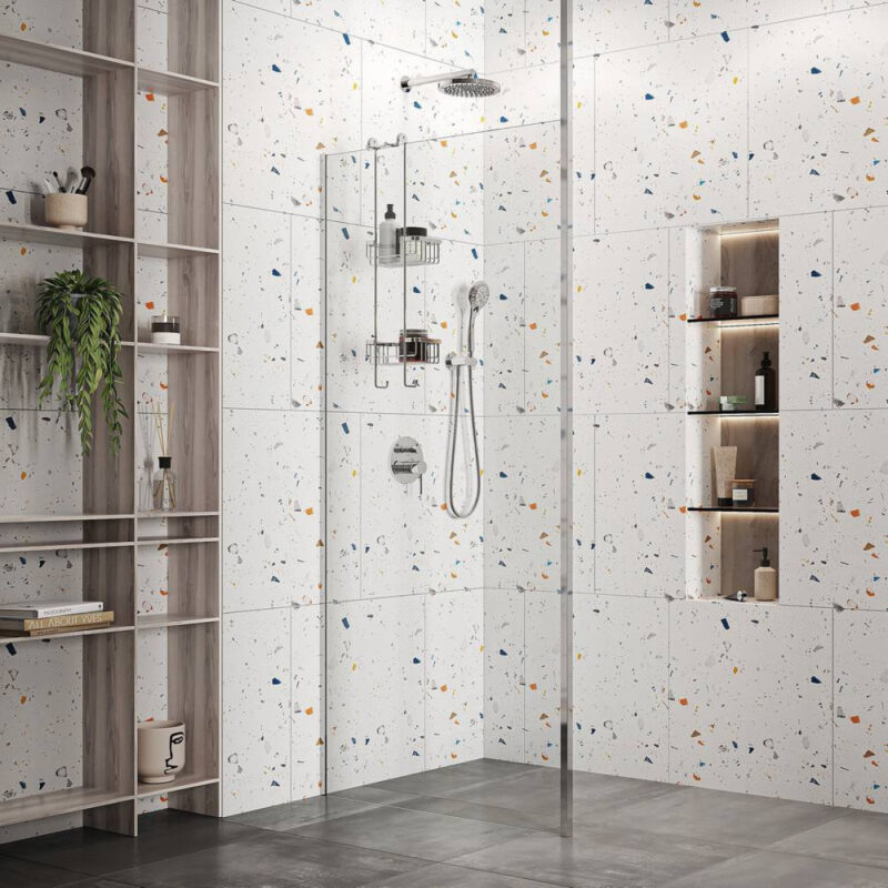 Roman Haven Select 10mm Chrome 500mm Wetroom Panel