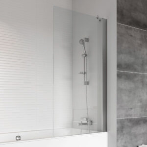 Roman Haven6 1467 x 800mm Chrome Fixed Bath Screen