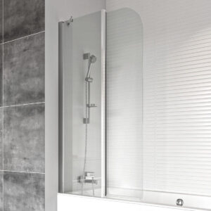 Roman Haven6 Curved Inward Folding Bath Screen Left Hand 1500 x 910mm