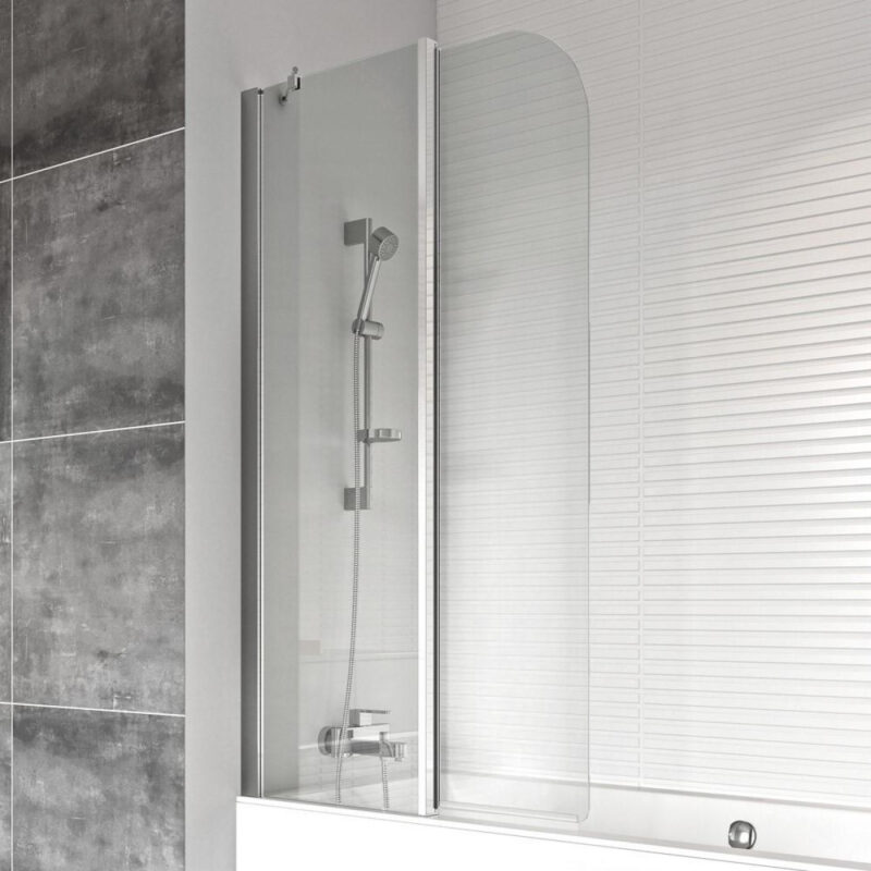 Roman Haven6 Curved Inward Folding Bath Screen Left Hand 1500 x 910mm Roman Haven6 Curved Inward Folding Bath Screen Left Hand 1500 x 910mm