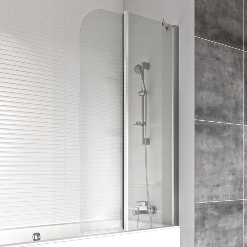 Roman Haven6 Curved Inward Folding Bath Screen Right Hand 1500 x 910mm Roman Haven6 Curved Inward Folding Bath Screen Right Hand 1500 x 910mm