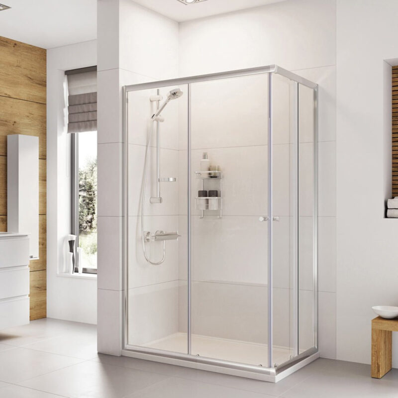 Roman Haven6 Offset Corner Entry Shower Enclosure 800 x 1000mm Roman Haven6 Offset Corner Entry Shower Enclosure 800 x 1000mm
