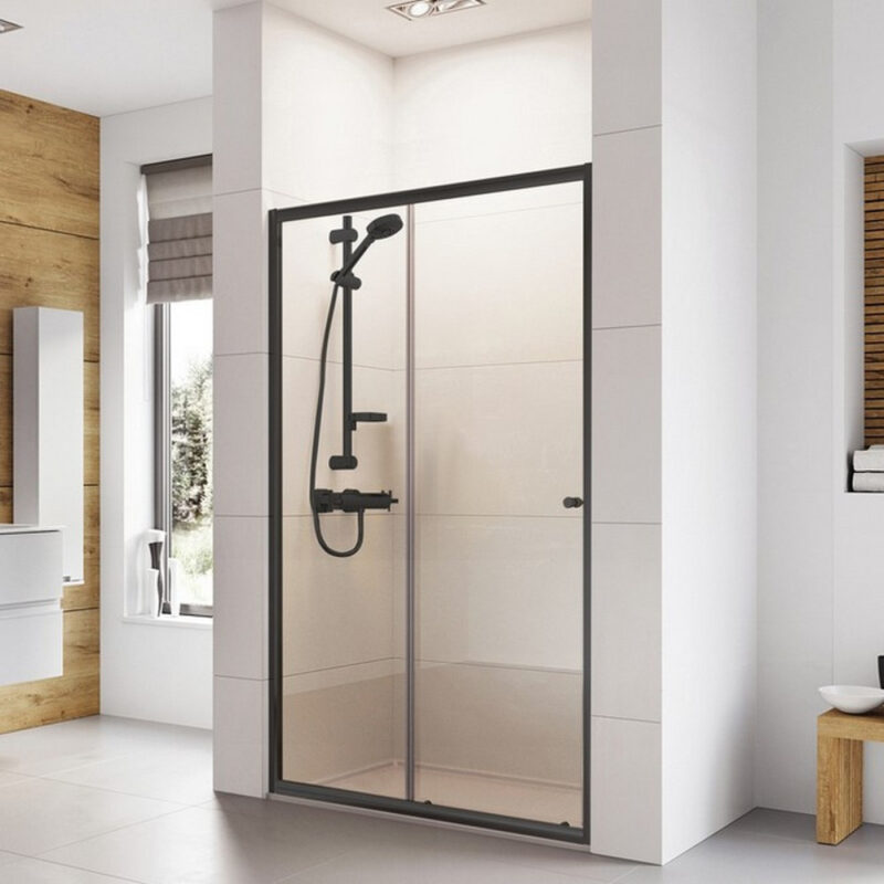Roman Haven6 1100mm Sliding Shower Door Black Roman Haven6 1100mm Sliding Shower Door Black