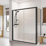 Roman Haven6 1200mm Sliding Shower Door Black