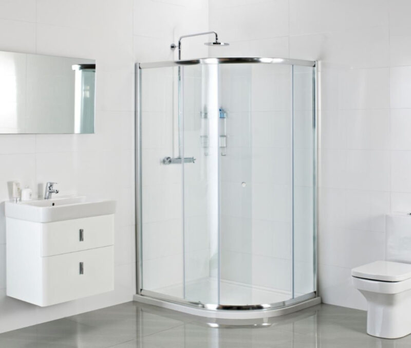 Roman Haven6 Single Door 900 x 1200mm Offset Quadrant Shower Enclosure