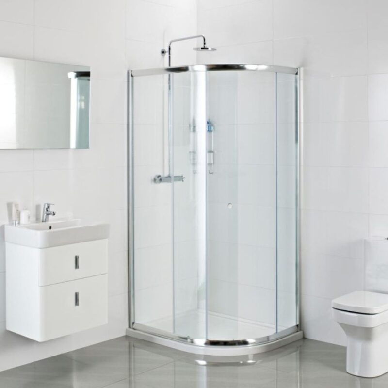 Roman Haven6 Single Door 800 x 1200mm Offset Quadrant Shower Enclosure