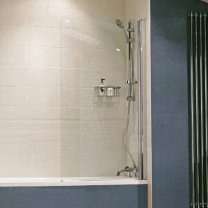 Roman Haven8 Pivoting Bath Screen Silver