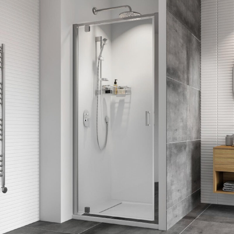Roman Haven8 760mm Pivot Shower Door Silver