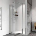 Roman Haven8 760mm Pivot Shower Door Silver