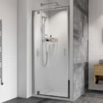 Roman Haven8 800mm Pivot Shower Door Silver