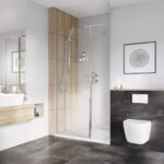 Roman Haven Select 8mm Brushed Nickel 1100mm Wetroom Panel
