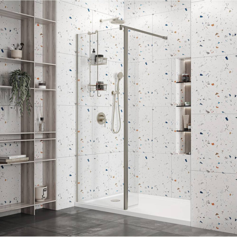 Roman Haven Select 8mm Chrome 600mm Wetroom Panel Roman Haven Select 8mm Chrome 600mm Wetroom Panel