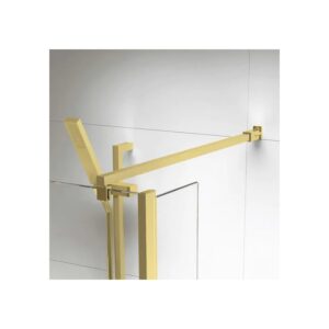 Roman Haven Select Square Low Level Brace Bar Straight & 45° Brushed Brass