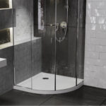 Roman Anti Slip 900 x 900mm Quadrant Shower Tray & Waste