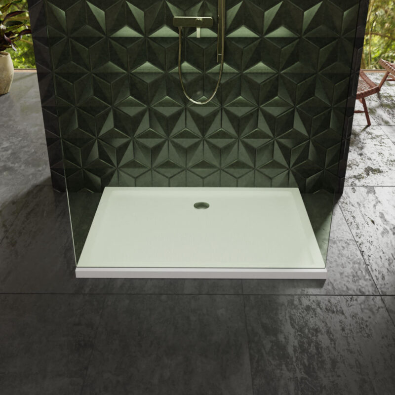 Roman Anti Slip 1000 x 900mm Rectangular Shower Tray & Waste